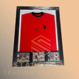 Johan Cruijff Gesigneerd en ingelijst Nederlands Elftal 1974 Shirt met echtheid Certificaat