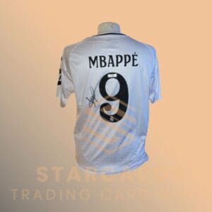 Kylian Mbappé Gesigneerd en ingelijst Real Madrid Shirt 2024-2025 met echtheid Certificaat