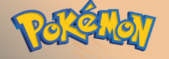 Pokémon logo met subtiele Star Cards Trading Card Game achtergrond.
